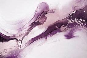 Tablou - Artă fluidă violet (90x60 cm)
