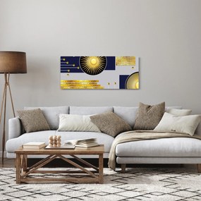 Tablou - Cercuri aurii (120x50 cm)