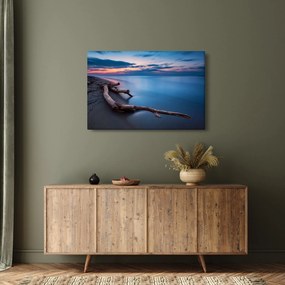 Tablou cu plaja în apus de soare (90x60 cm)