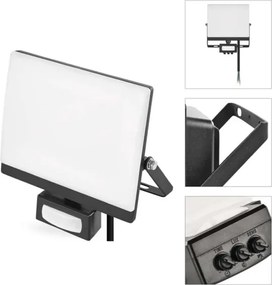 Proiector LED cu senzor de mișcare TAMBO EVO LED/30W/230V 4000K IP44 negru