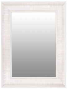 Oglinda dreptunghiulara cu rama din polistiren alba Howard, 83cm (L) x 63cm (L) x 3cm (H)