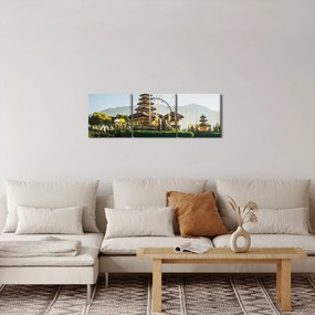 Tabloul Mount Batur (cu ceas) (90x30 cm)