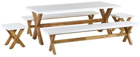 Set mobilier de grădină Olga (alb). 1081774