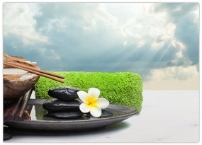 Tablou pe sticlă - Spa and relax (70x50 cm)