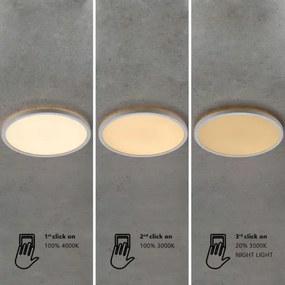 Nordlux - Plafonieră LED dimabilă pentru baie OJA LED/19W/230V 3000/4000K IP54 Ø43 cm