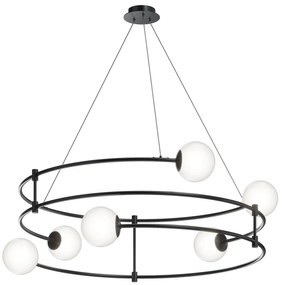 Lustra design ultramodern minimalist Balance 6L negru