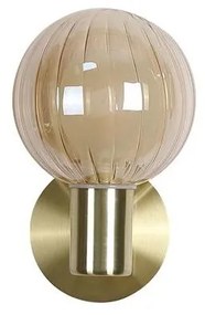 Aplica baie Protectie IP44 metal alama, sticla champagne Luminsphere