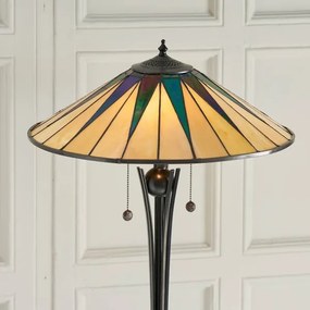 Endon 64041 - Lampadar Tiffany DARK STAR, 2xE27/60W/230V, Ø 49 cm