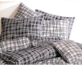 BedTex Lenjerie de pat din bumbac Straw negru, 220x 200 cm, 2 bucăți 70 x 90 cm
