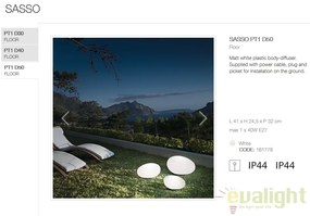 Lampa decorativa iluminat exterior SASSO PT1 D50 161778