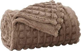vidaXL Pătura de aruncat Culoare Cămilă 240 x 220 cm Molton