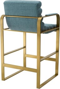 Scaun de bar elegant design LUX Counter Olsen, scalea blue