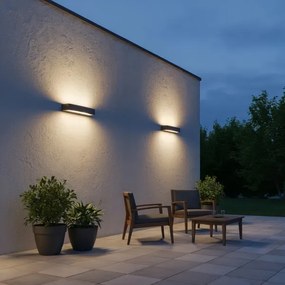 Ideal lux - Aplica perete exterior 2xE27/60W/230V negru