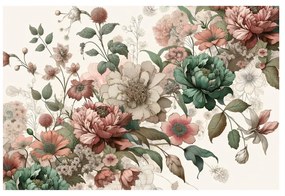 Tablou flori delicate în tonuri pastelate