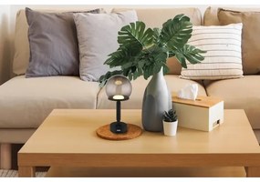 Lampă LED tactilă reîncărcabilă de masă Globo 21034S HAKU LED/2,5W/5V 2700/4000/6500K black