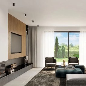 Spot LAGOS 1xGU10/40W/230V 20 cm negru Sollux SL.1001