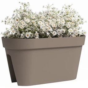 Jardinieră pentru balustradă din plastic reciclat de agățat / de perete 60 cm Capri – Artevasi