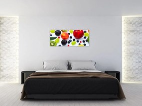 Tablou - fructe cu picături de apă (120x50 cm)