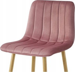 Scaun de bar POZZA VELVET, roz