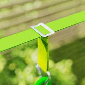 AIYAPLAY Parcurs de obstacole Ninja pentru copii 10 M kit tirolian complet 7 piese încărcare 50 kg, instalare ușoară, verde | Aosom Romania