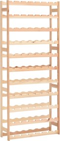 vidaXL Suport pentru sticle de vin, 77 sticle, lemn de pin