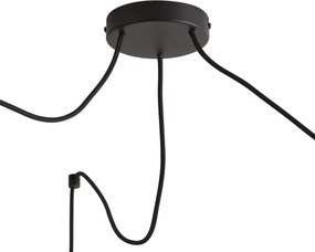 Lampă suspendată retro bej cu 3 lumini - Monti
