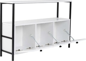 Masă consolă albă cu aspect mat 29,5x120 cm Solace – Kalune Design