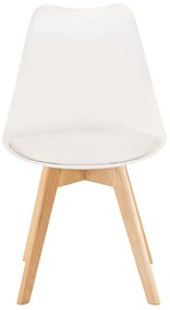 Scaun de masă Silla alb