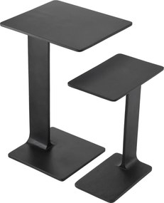 Set de 2 masute laterale design modern Smart, negru 114235 HZ