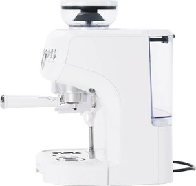 TEMPO-KONDELA BERNY, aparat de cafea cu manetă cu râşniţă, alb