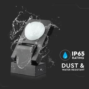 Senzor de mișcare cu infraroșu de exterior 360° 1000W/230V IP65 negru
