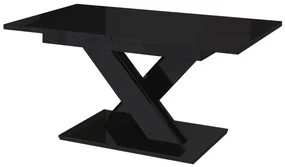 Masă de sufragerie Barax (negru lucios) (pentru 6 până la 8 persoane). 1055164