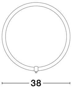 Aplica LED moderna design circular GIRDINO 38cm
