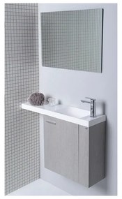 Chiuvetă albă din compozit mineral 80x22 cm Agos – Sapho