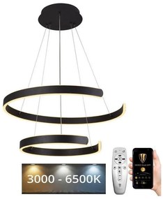 Lustră LED dimabilă pe cablu LED/120W/230V 3000-6500K + telecomandă