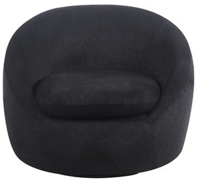 Fotoliu Rotativ – Fotoliu Modern și Confortabil pentru Living, Material Textil, Negru