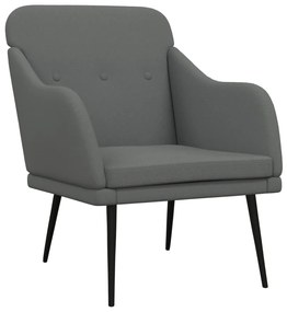 351475 vidaXL Fotoliu, gri închis, 63x76x80 cm, textil