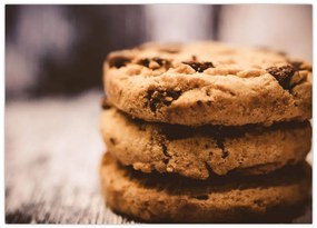Tablou pe sticlă cu biscuiți cookies (70x50 cm)
