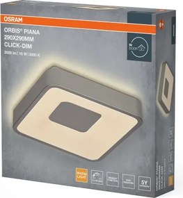 Osram - Corp de tavan LED dimmabil ORBIS PIANA LED/16W/230V 29x29 cm argintiu.
