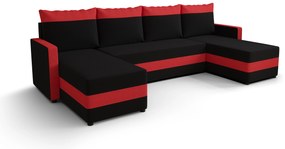 Colțar în formă de U Pure U Bis (roșu + Negru). 1057422