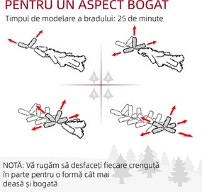 HOMCOM Pom de Crăciun Artificial Acoperit cu Zăpadă, Pom de Crăciun Îngust cu Bază Pliabilă, Ø65x180 cm, Verde | Aosom Romania