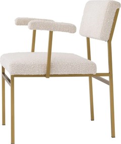 Scaun design LUX Dunmore boucle crem 114094 HZ