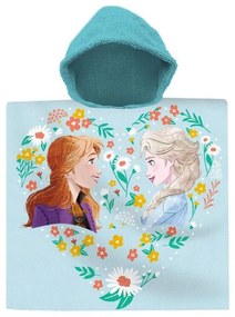 Disney Regatul de gheață Flower poncho prosop de plajă 60x120 cm