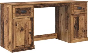 vidaXL Birou cu dulap Lemn Vechi 154,5 x 50 x 75 cm Lemn compozit