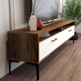 Comoda TV Istanbul - Walnut, Alb