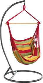 Scaun suspendat colorat KAMAH cu suport negru