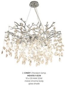 Lustra suspendata design deosebit CINDY crom