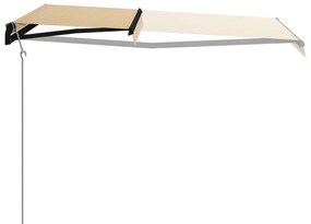 Copertina retractabila automat, galben si alb, 400x300 cm Galben si alb, 400 x 300 cm