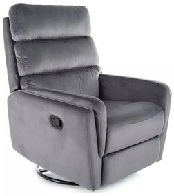 Fotoliu recliner Argos velvet gri Blu14