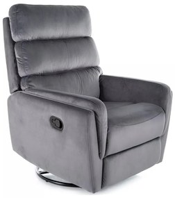Fotoliu recliner Argos velvet gri Blu14